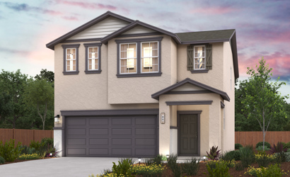 A house with a garage.