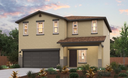 A house with a garage.