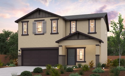 A house with a garage.