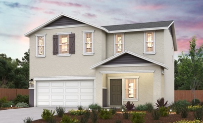 A house with a garage.