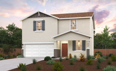 A house with a garage and a driveway.