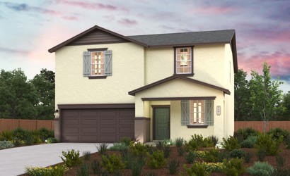A house with a garage.