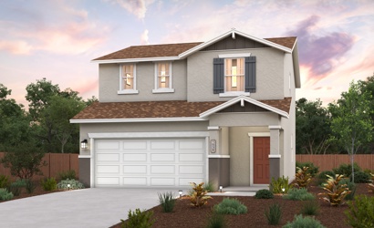 A house with a garage.