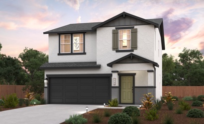 A house with a garage.