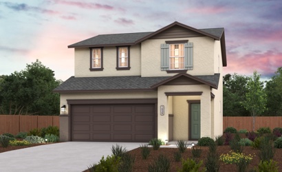 A house with a garage.
