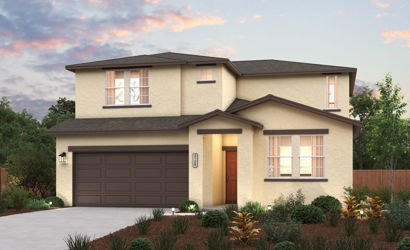 A house with a garage.