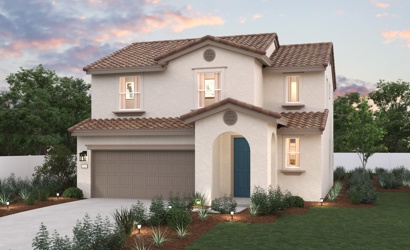 A house with a garage.