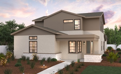 A house with a large front yard.