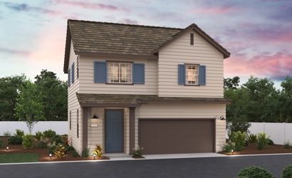 A house with a garage.