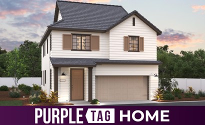 A house with a garage.