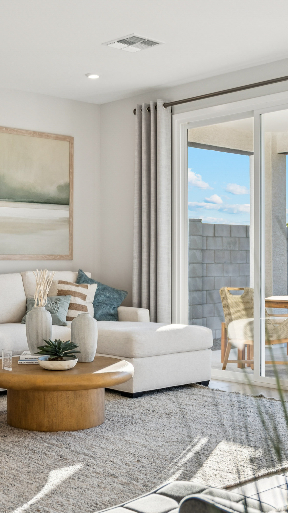 Geneva Model Home in The Foothills Collection at at Rancho Vista in Surprise AZ, with stunning view of white tank mountains from backyard, community amenities, & located off of Sun Valley Parkway in Surprise AZ 10 minutes from US-60 & Loop 303
