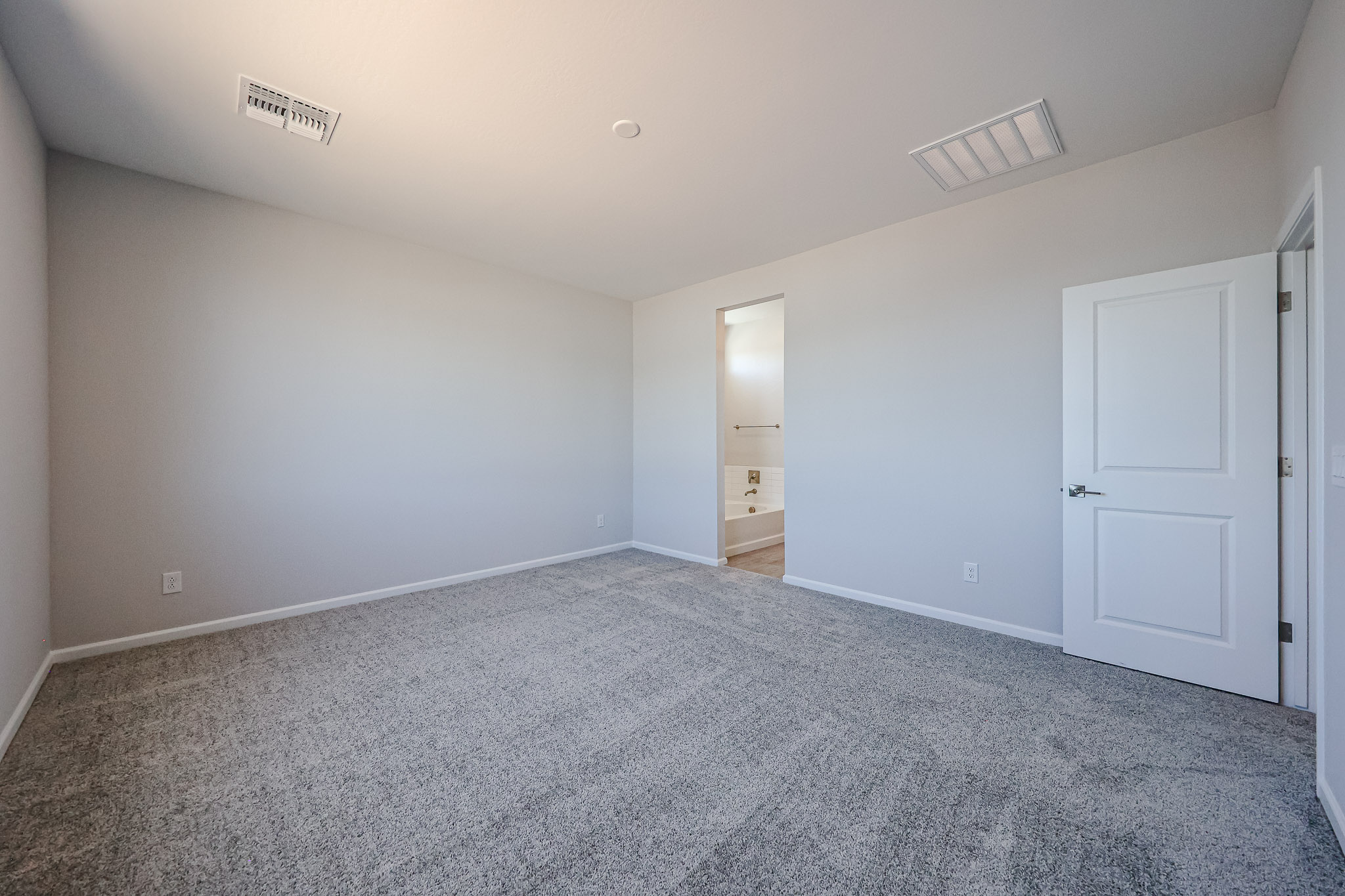 A room with white doors.