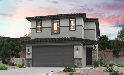 A house with a garage.