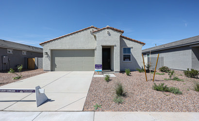 A house with a garage.