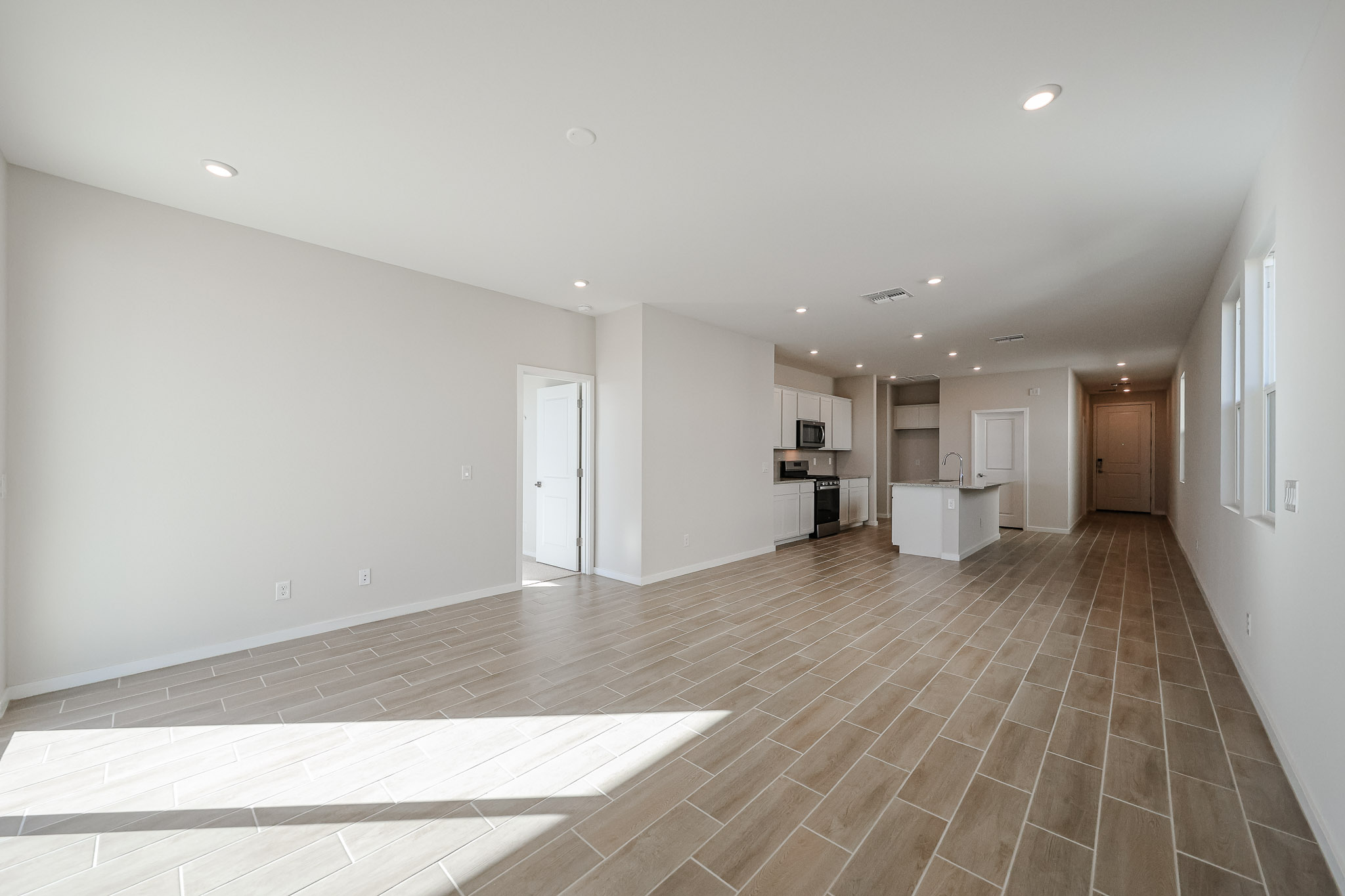 A large empty room.