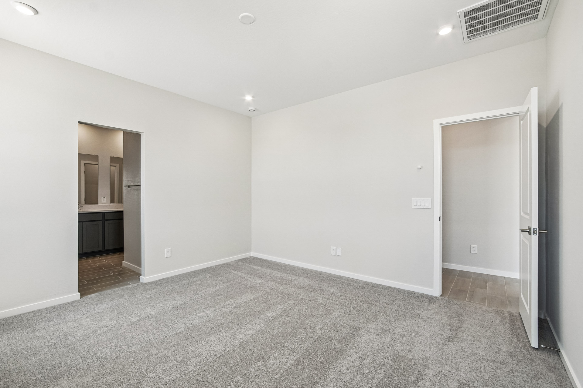 A room with white walls.