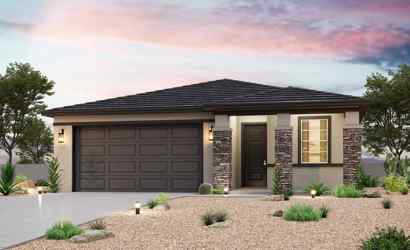 A house with a garage.