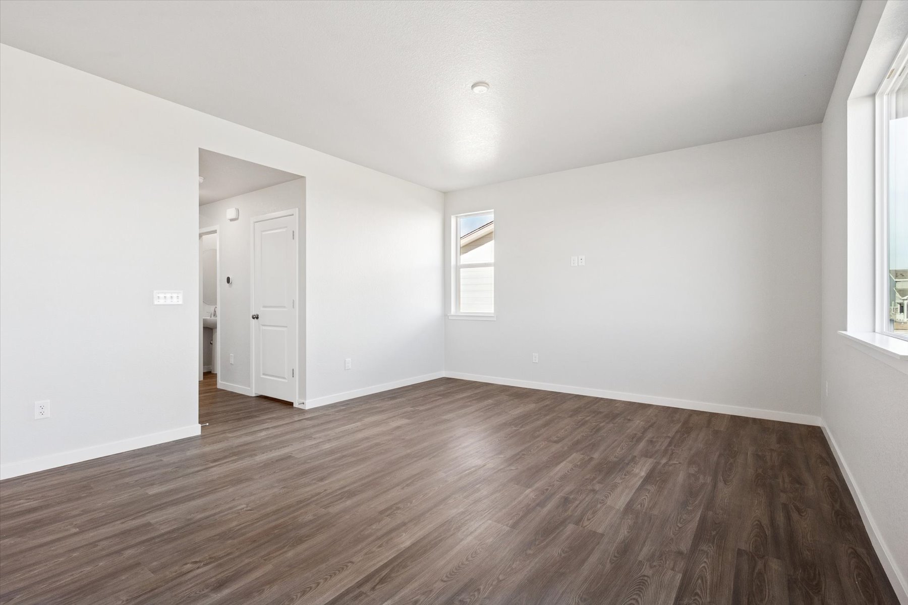 A room with white walls.