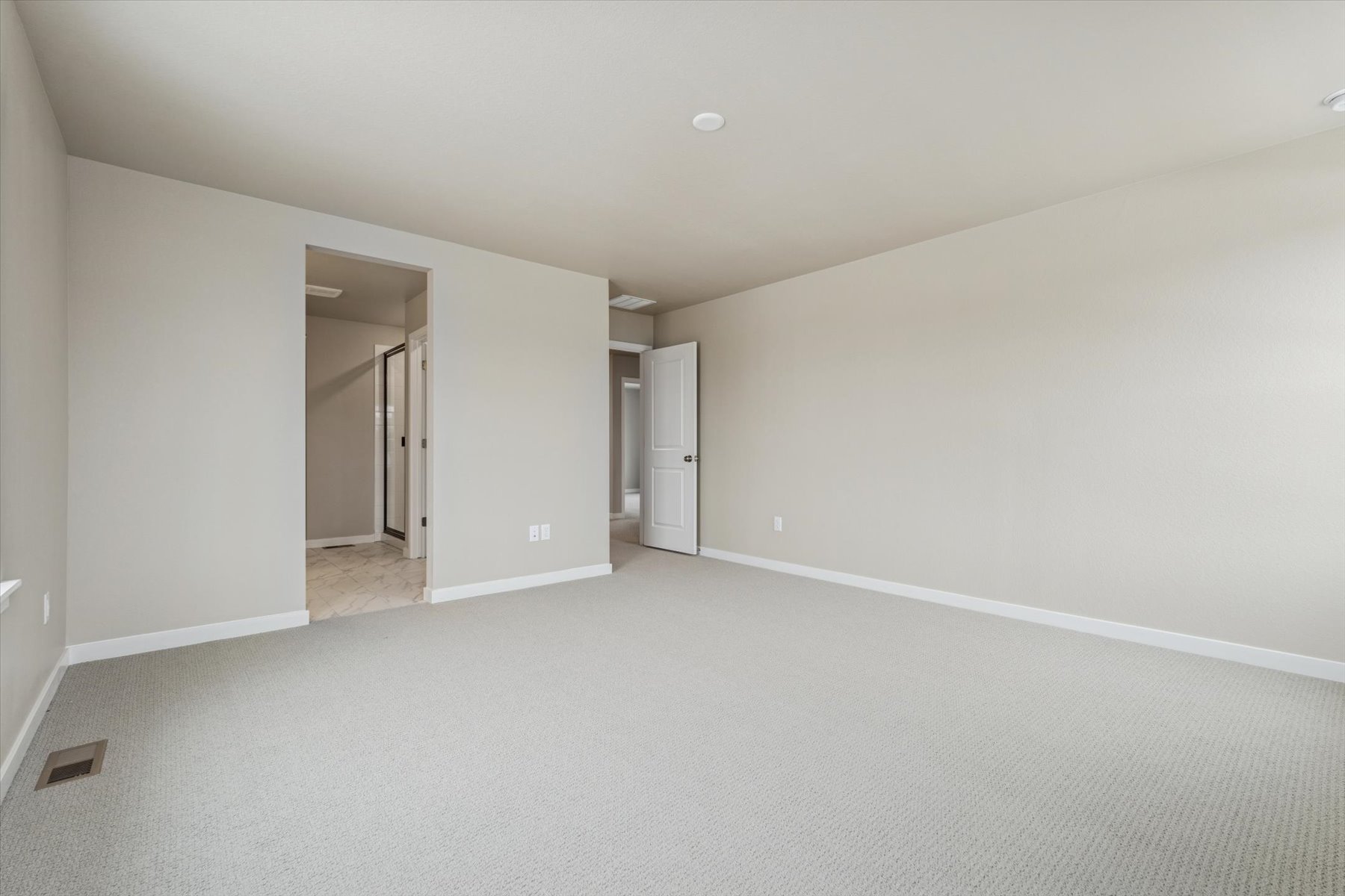 A room with white walls.