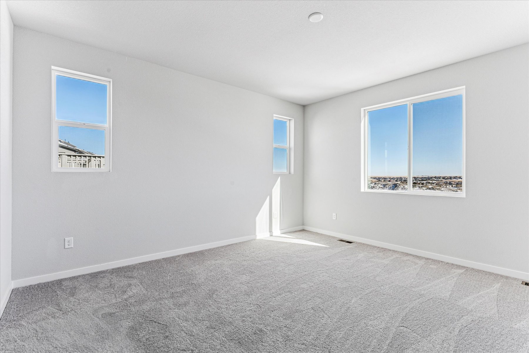 A room with white walls.