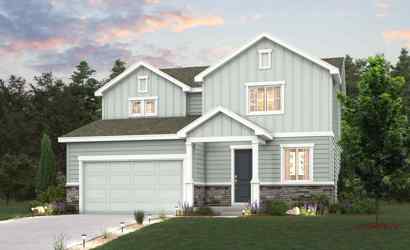 A house with a garage.