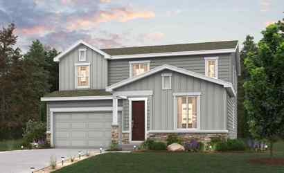 A house with a garage.