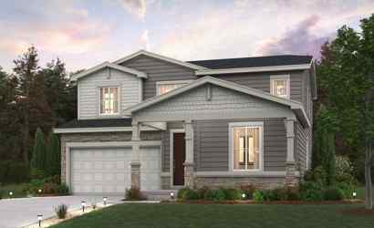 A house with a garage.