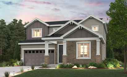 A house with a large front yard.