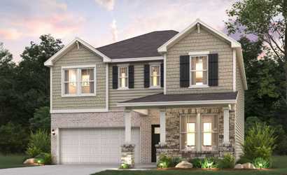 A house with a garage.