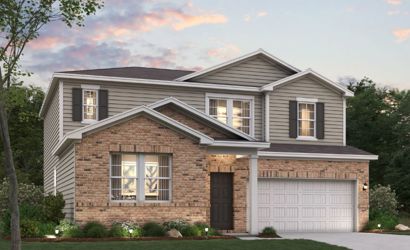 A house with a garage.