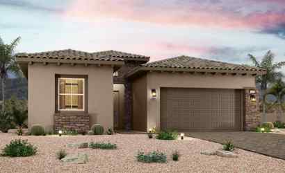 A house with a garage and a driveway.
