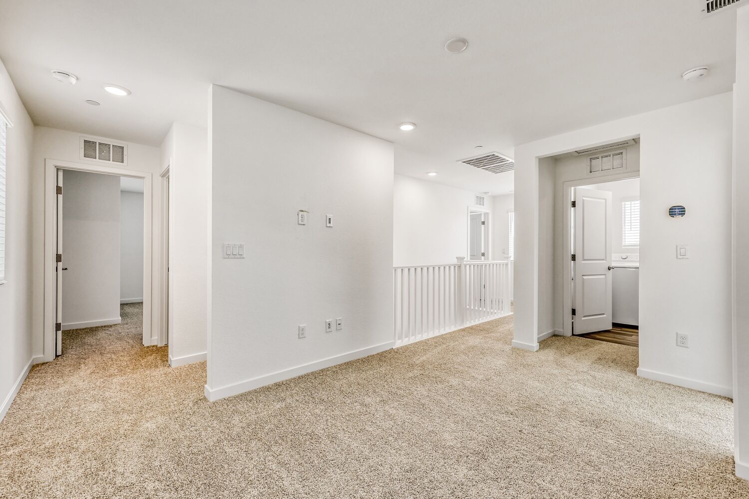 A room with white walls.