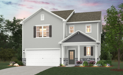 A house with a garage.