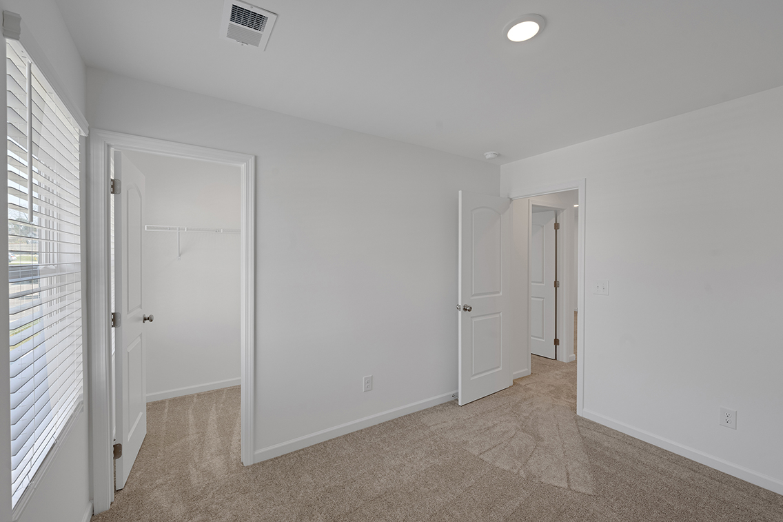 A room with white doors.