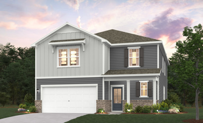 A house with a garage.