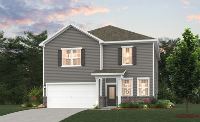 A house with a garage.