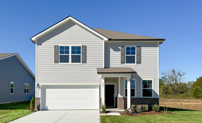 A house with a garage.