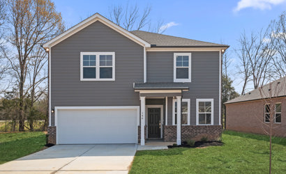 A house with a garage.