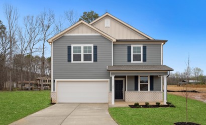 A house with a garage.