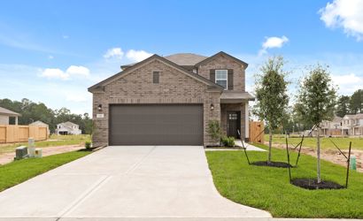 A house with a driveway.