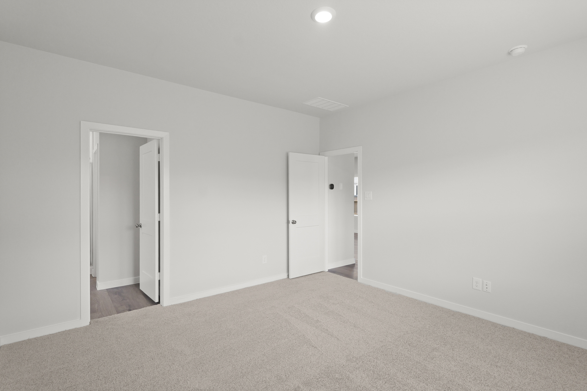 A room with white walls.