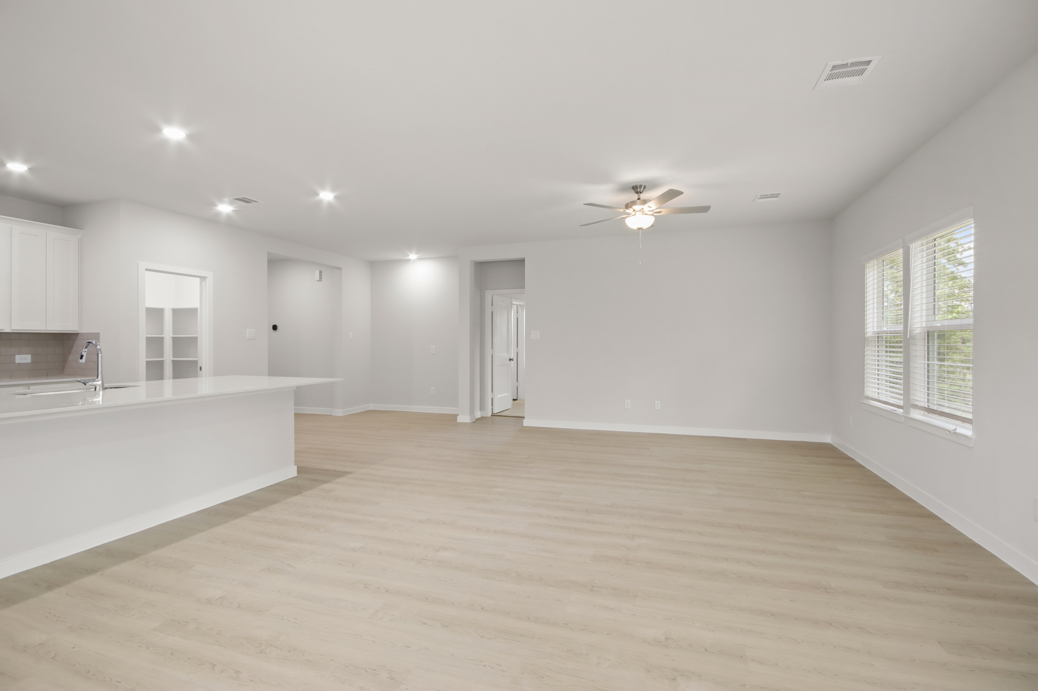 A large empty room.