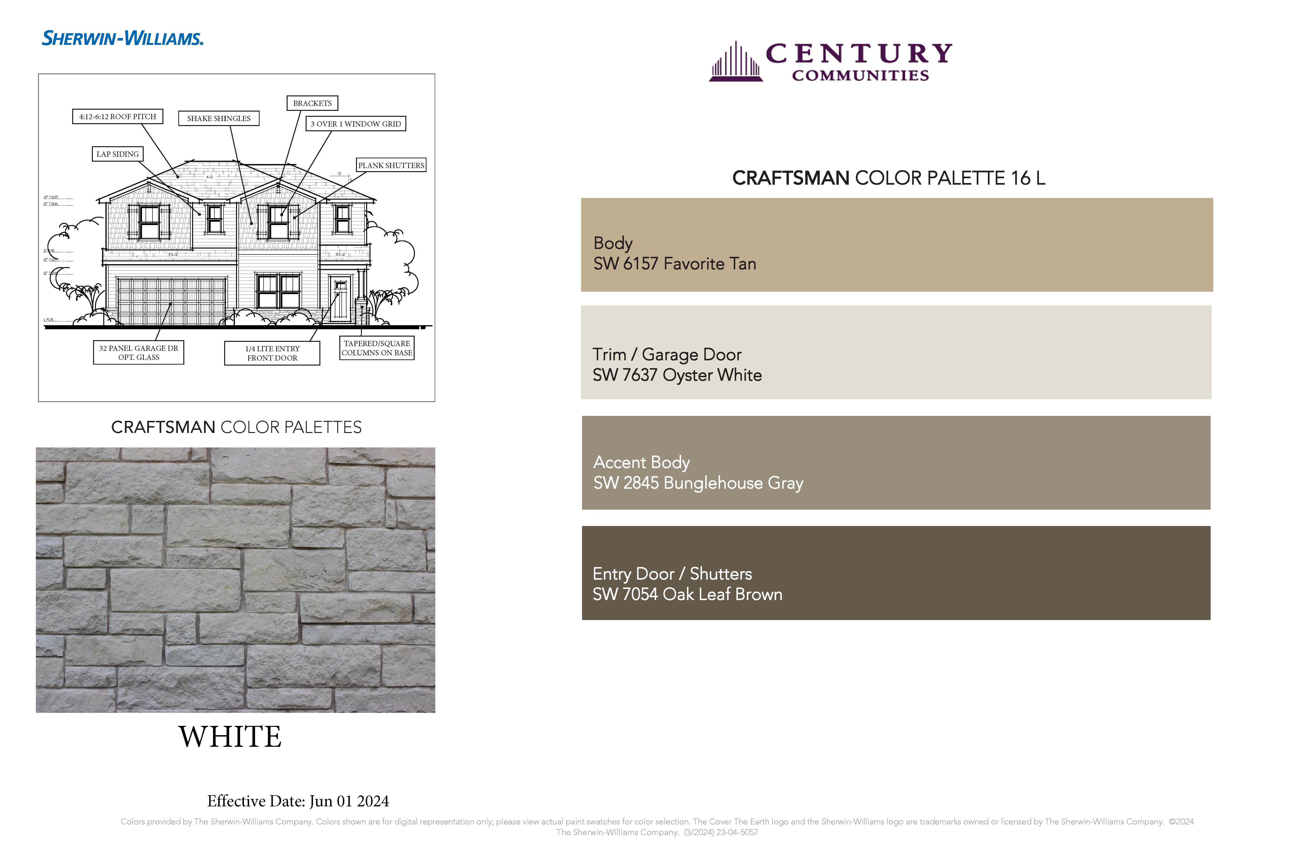 Craftsman Color Palette - 16L