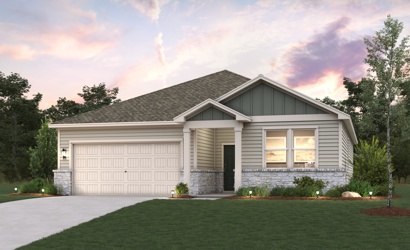 A house with a garage.