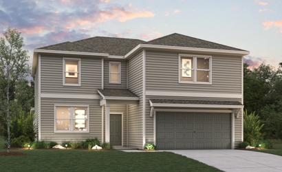 A house with a garage.