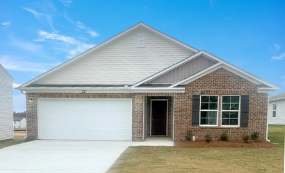 A house with a garage.