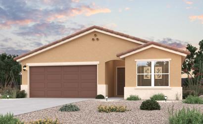 A house with a garage.