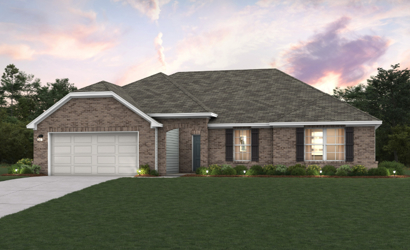 A house with a garage.