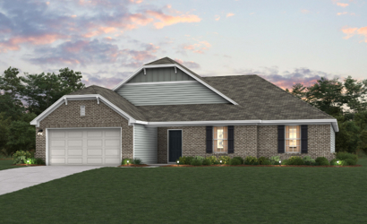 A house with a garage.
