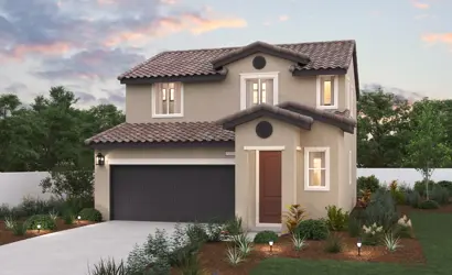 A house with a driveway.